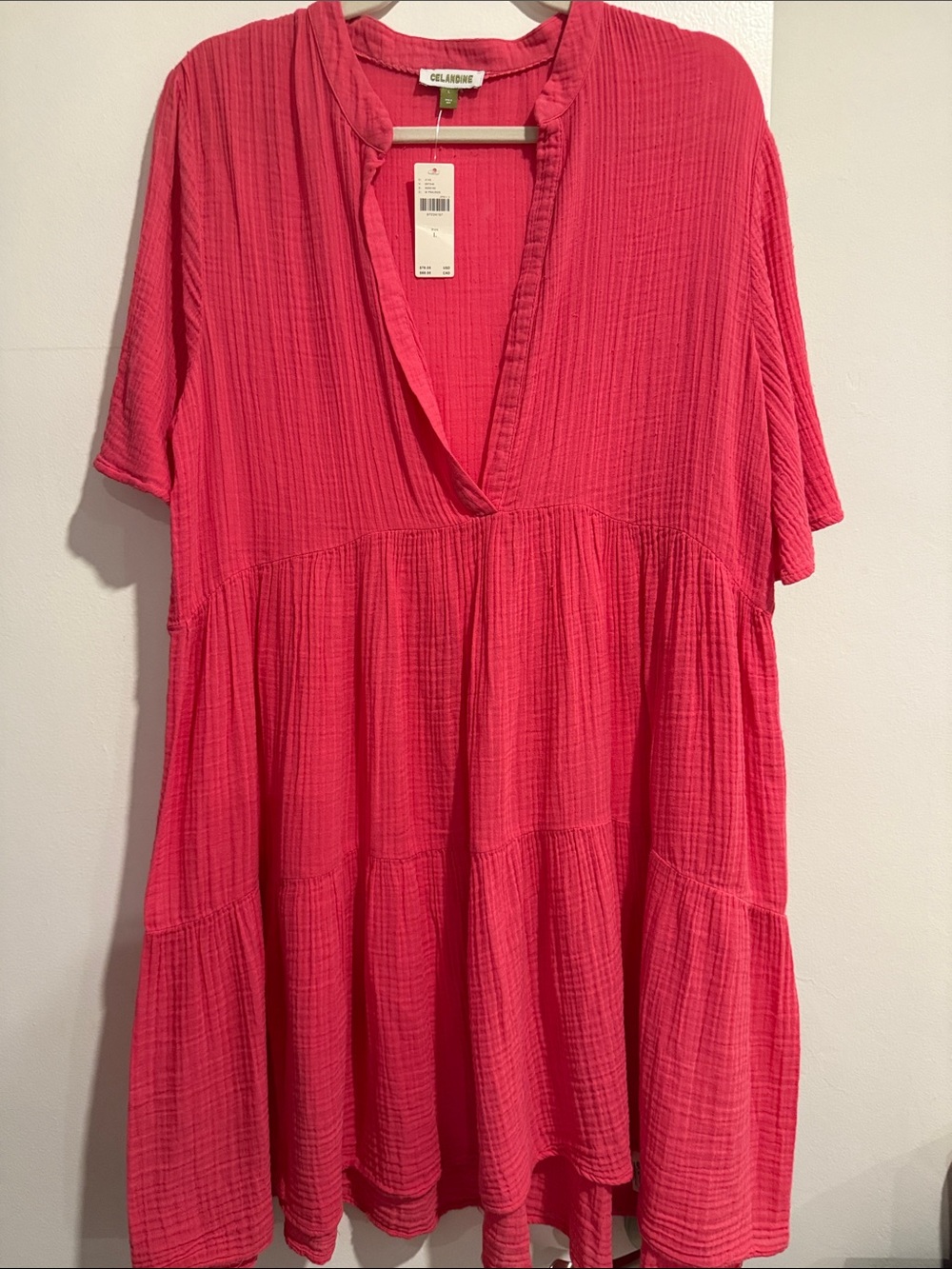 Anthropologie Kallie Gauze Midi Dress Size Large NWT Boho Resort Beach